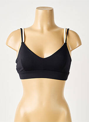 Soutien-gorge effet matière satinée brassieres noir NORBA femme