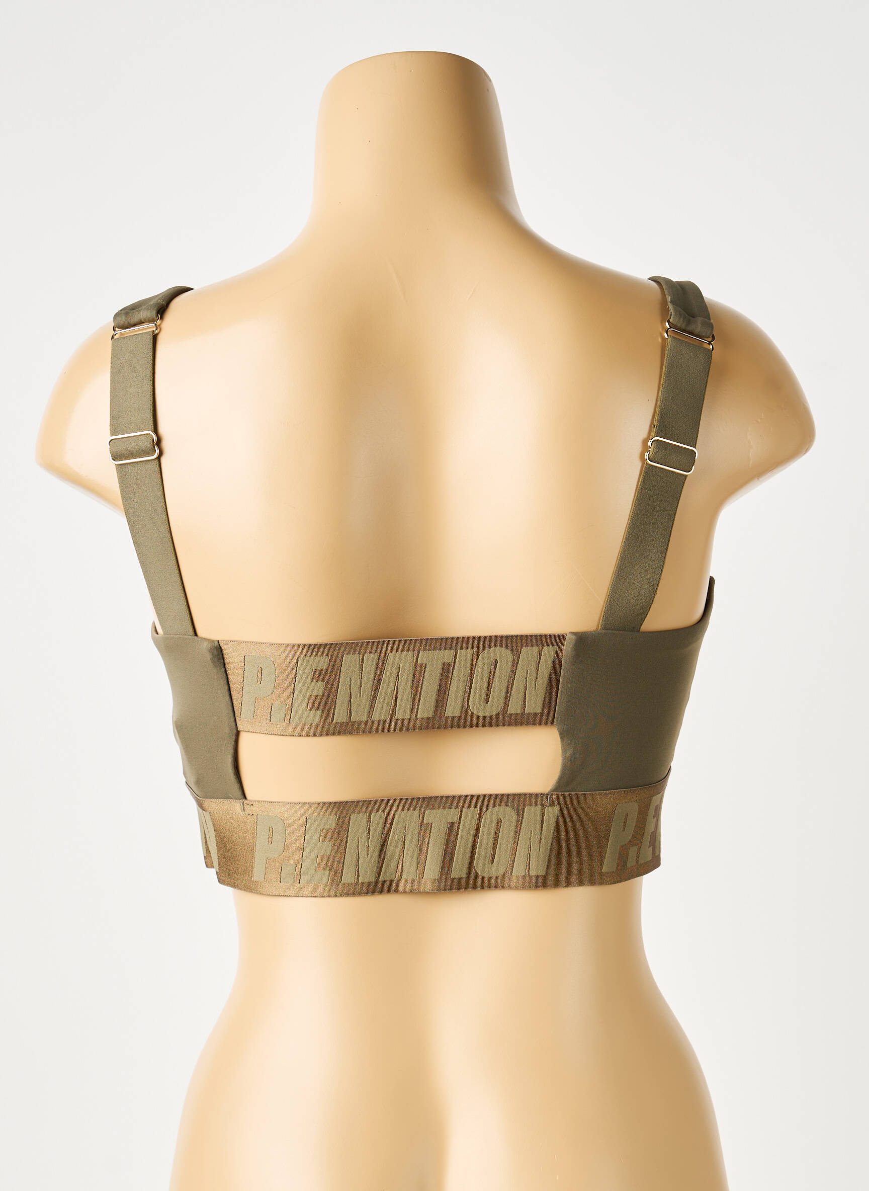 Soutien-gorge effet matière satinée brassieres vert P.E NATION femme
