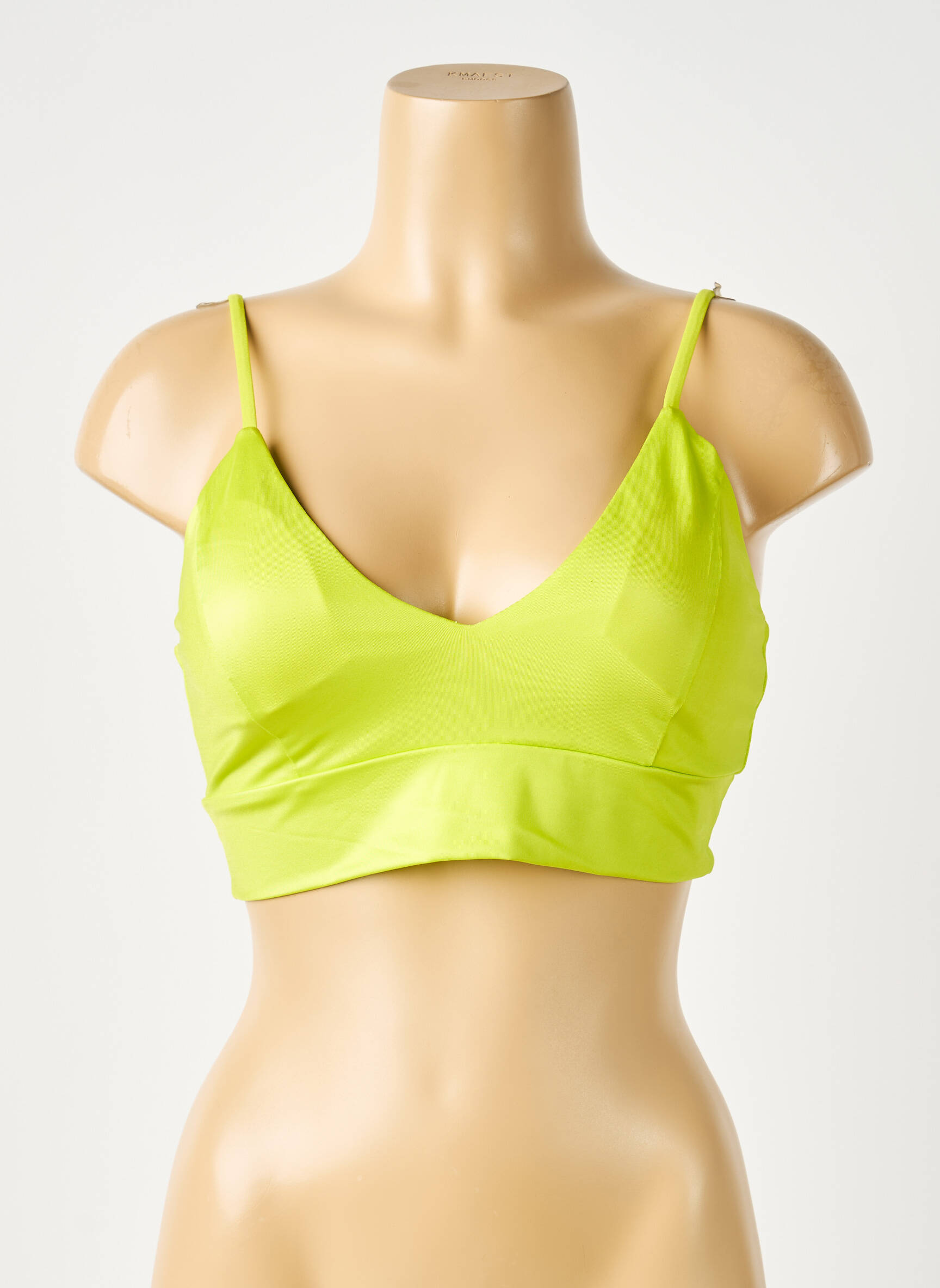 Soutien-gorge effet matière satinée brassieres vert LANSTON SPORT femme