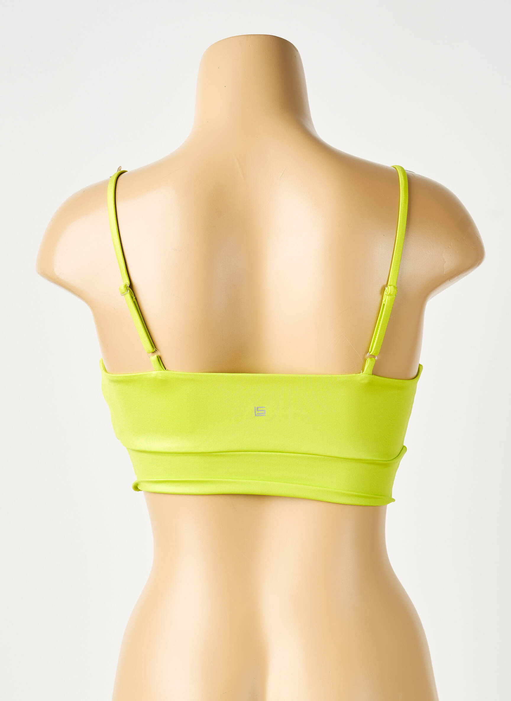 Soutien-gorge effet matière satinée brassieres vert LANSTON SPORT femme