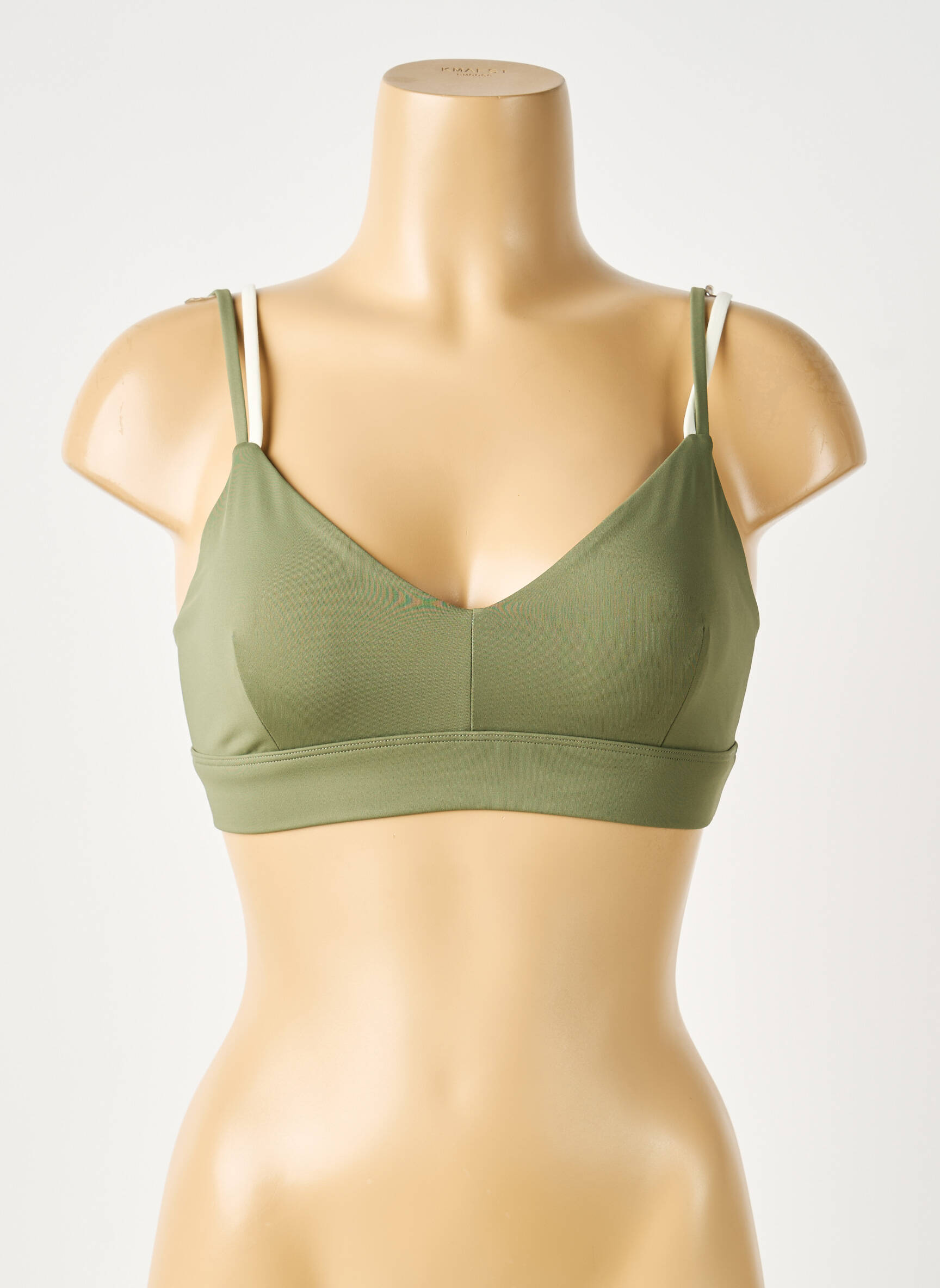 Soutien-gorge effet matière satinée brassieres vert NORBA femme