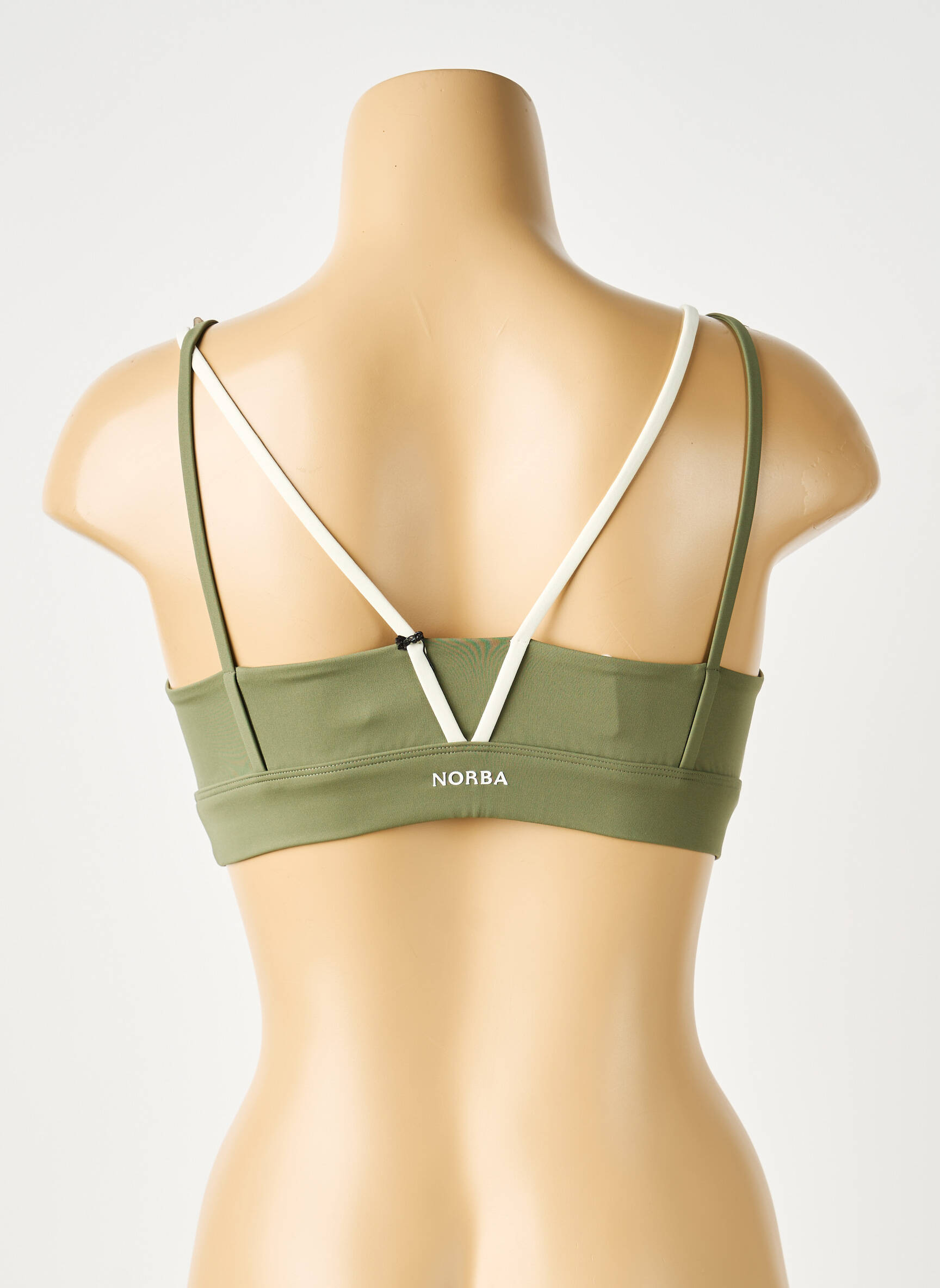 Soutien-gorge effet matière satinée brassieres vert NORBA femme