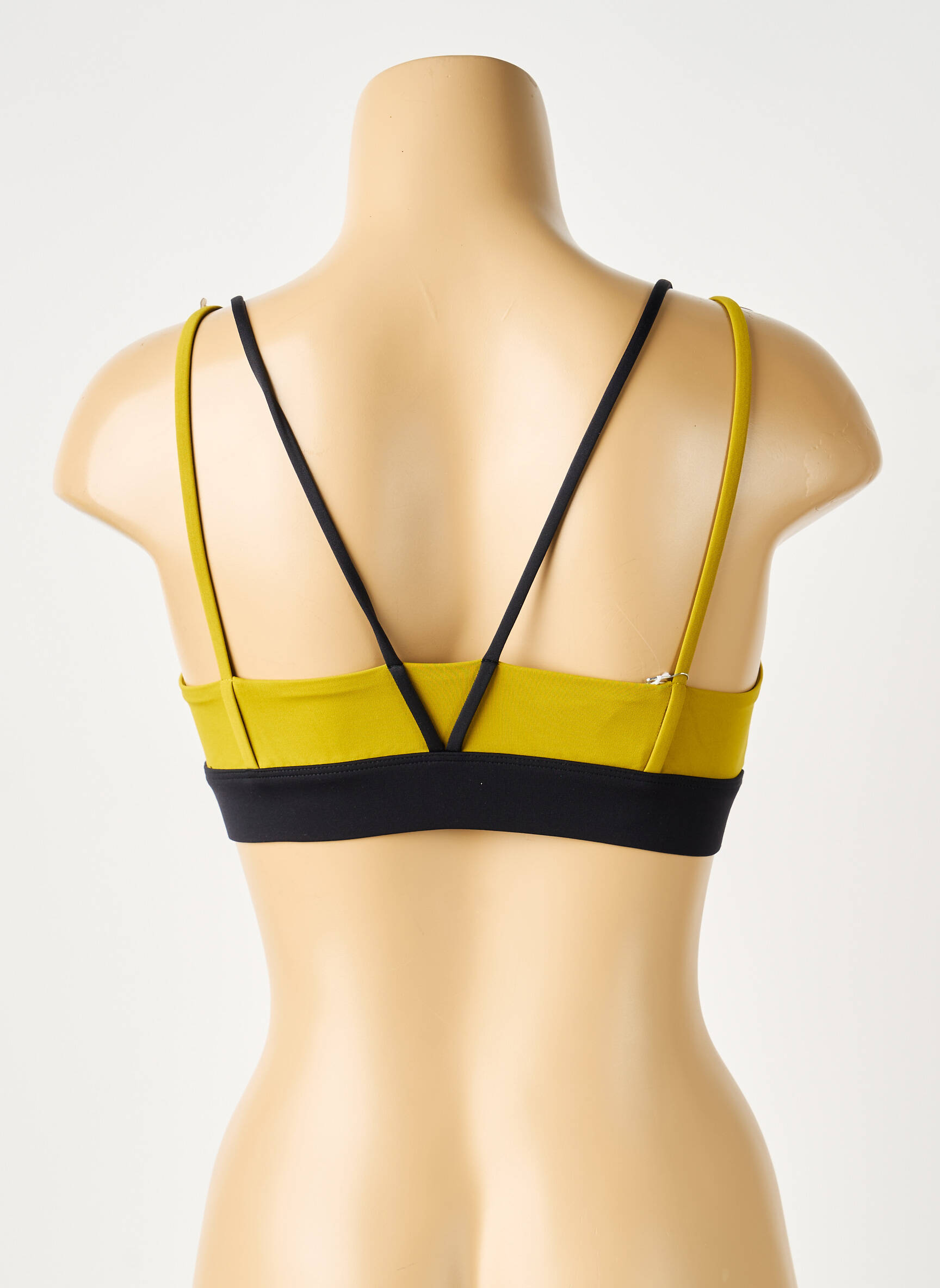 Soutien-gorge effet matière satinée brassieres jaune NORBA femme