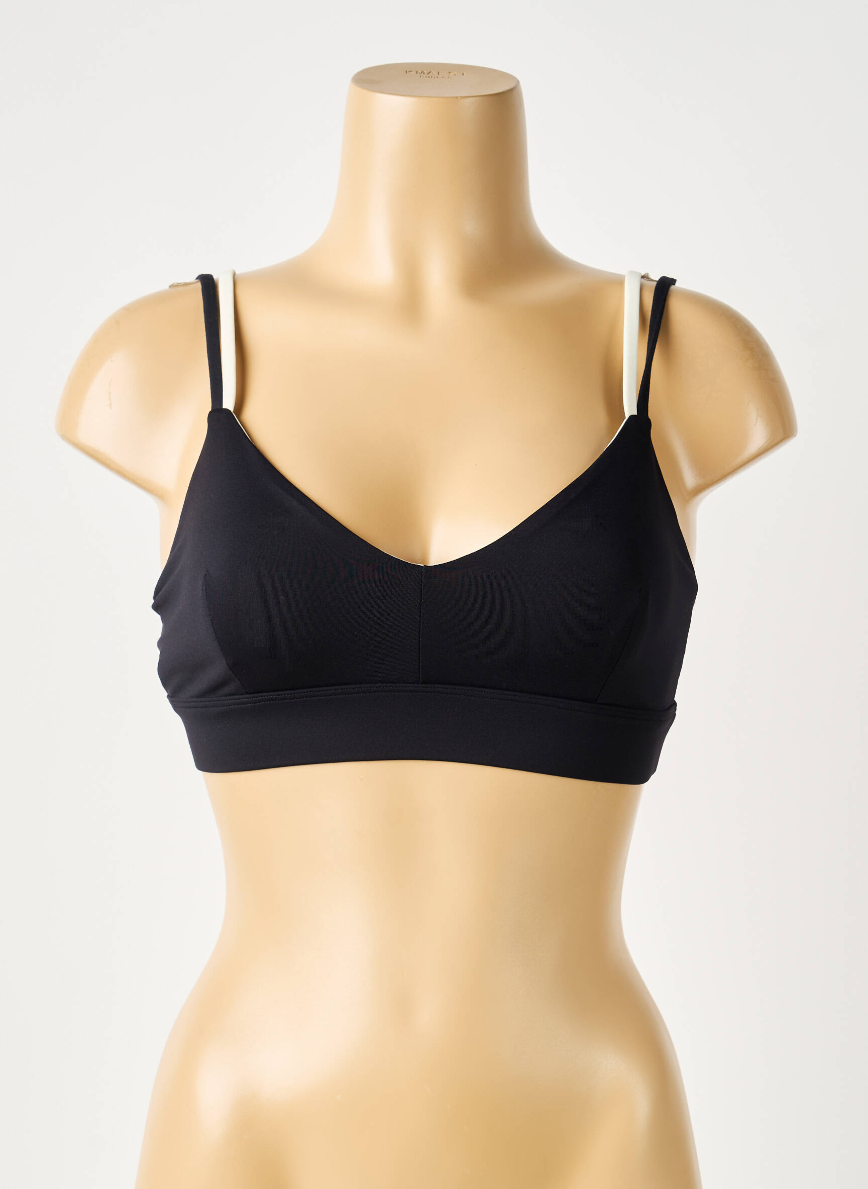 Soutien-gorge effet matière satinée brassieres noir NORBA femme