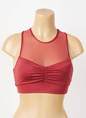 Soutien-gorge effet matière satinée brassieres marron LANSTON SPORT femme