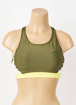 Soutien-gorge effet matière satinée brassieres vert THE UPSIDE femme
