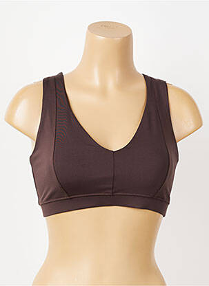 Soutien-gorge effet matière satinée brassieres marron YEAR OF OURS femme