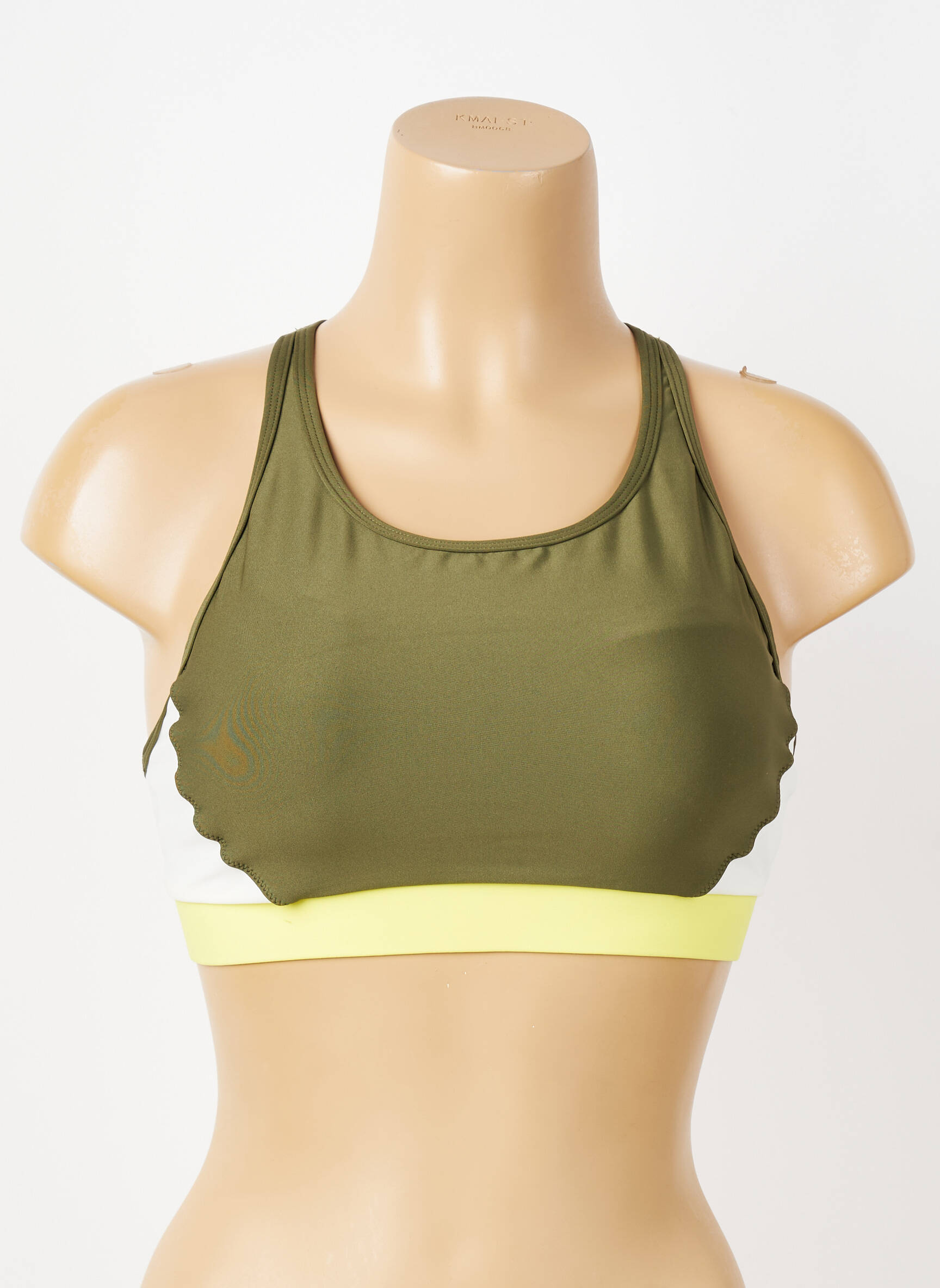 Soutien-gorge effet matière satinée brassieres vert THE UPSIDE femme
