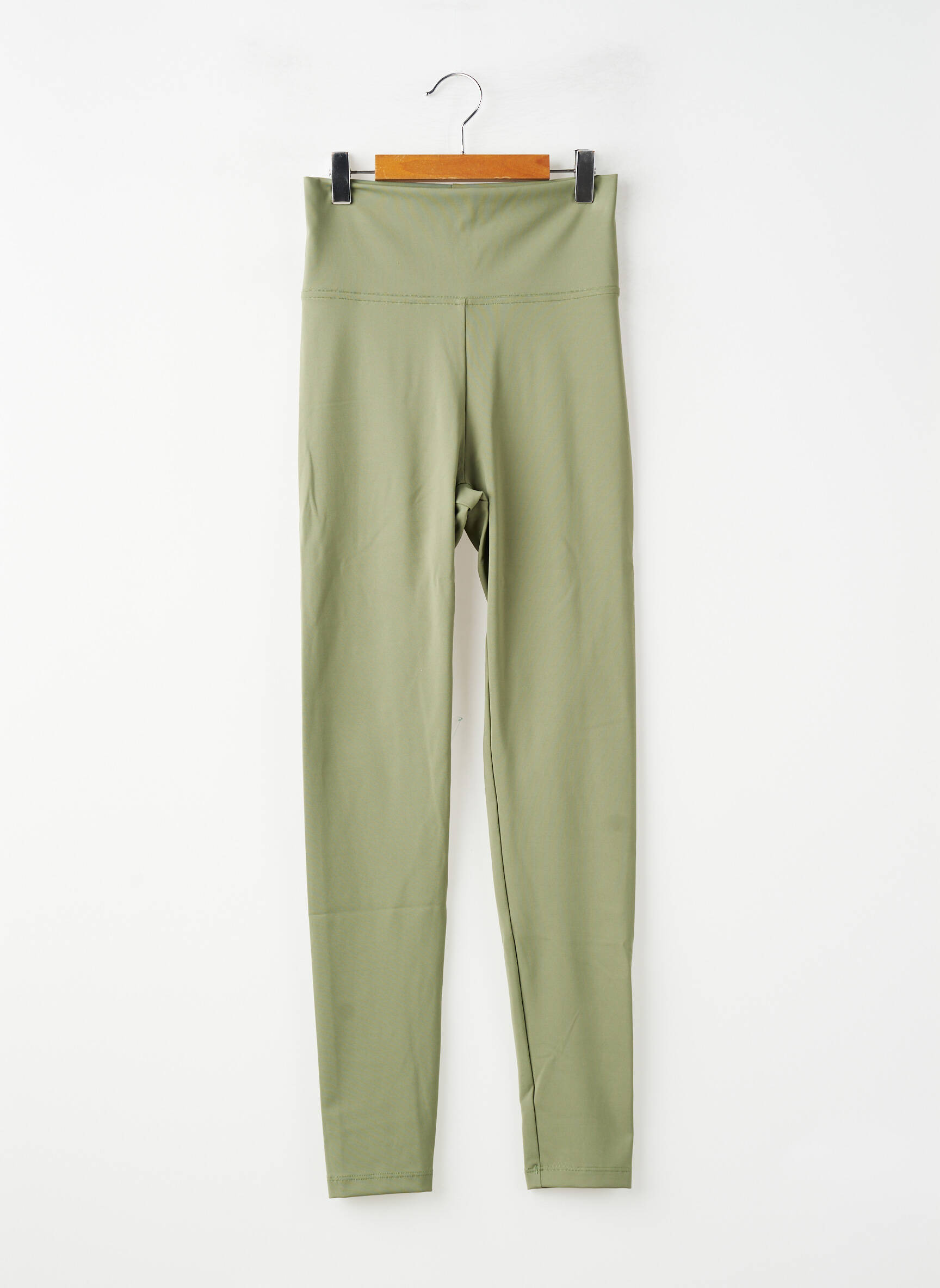 Legging taille haute taille haute vert NORBA femme