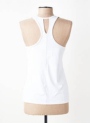 Débardeur coupe droite sans manche blanc ELEVEN femme