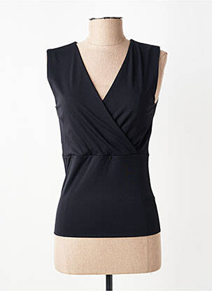 Top stretch sans manche noir LUNE ACTIVE femme