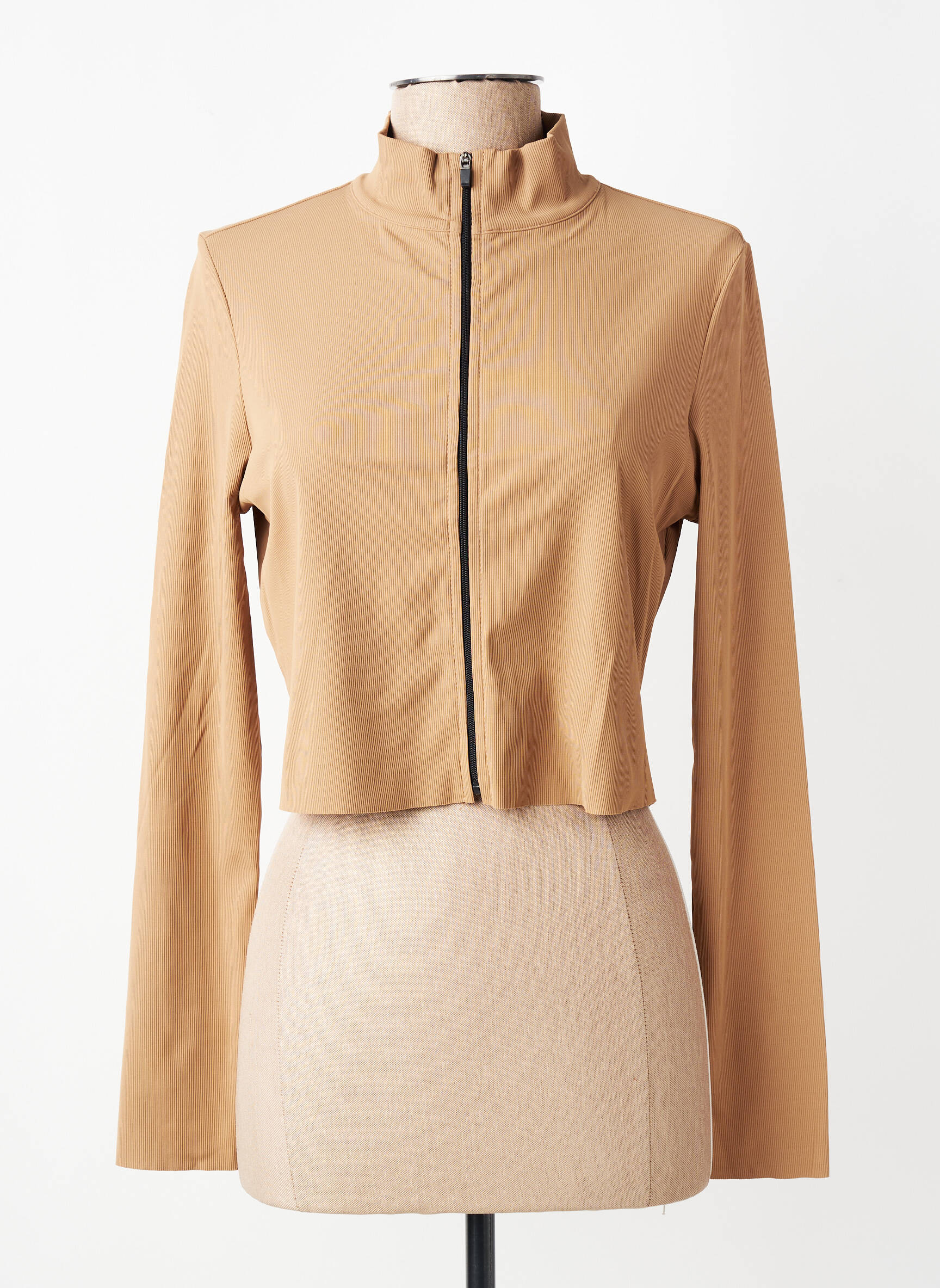 Veste casual col rond marron LANSTON SPORT femme