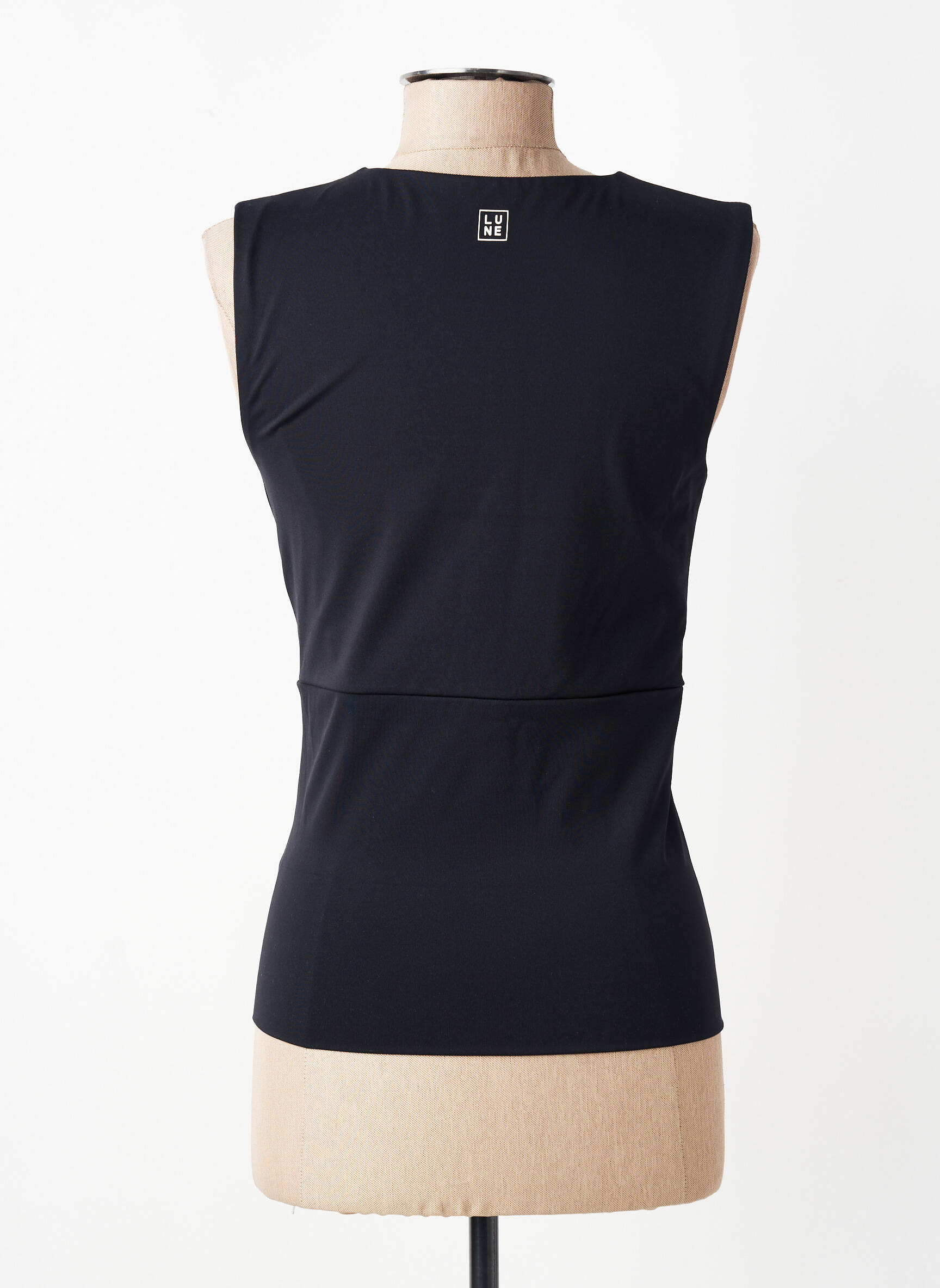 Top stretch sans manche noir LUNE ACTIVE femme