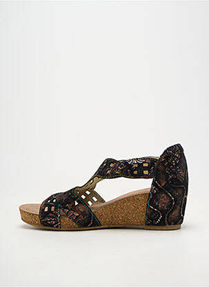 Sandales/nu pieds bout ouvert talon de 4 à 6cm noir LAURA VITA femme