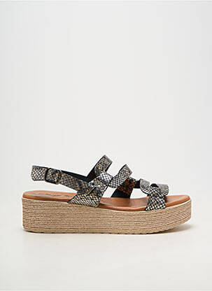 Sandales/nu pieds matière lisse talon de 4 à 6cm noir CARLA TORTOSA femme