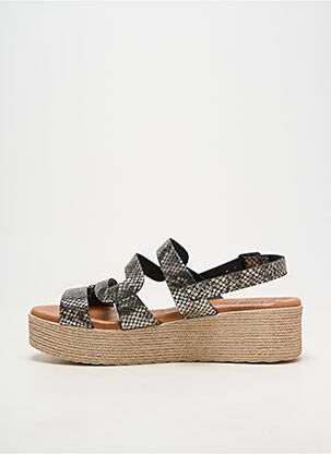 Sandales/nu pieds matière lisse talon de 4 à 6cm noir CARLA TORTOSA femme