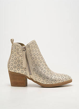 Bottines/boots matière lisse talon de 4 à 6cm or REFRESH femme