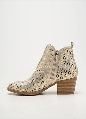 Bottines/boots matière lisse talon de 4 à 6cm or REFRESH femme