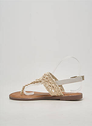 Sandales/nu pieds chiquet talon plat jusqu'à 3cm beige XTI femme