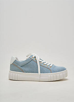 Baskets bout rond talon plat jusqu'à 3cm bleu MARCO TOZZI femme