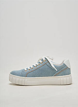 Baskets bout rond talon plat jusqu'à 3cm bleu MARCO TOZZI femme