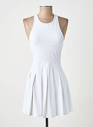 Robe courte sans manche sans manche blanc ELEVEN femme