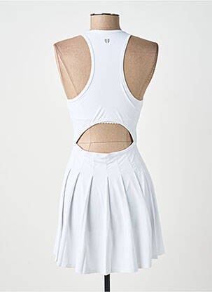 Robe courte sans manche sans manche blanc ELEVEN femme