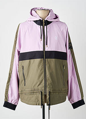 Coupe-vent poches a capuche vert P.E NATION homme
