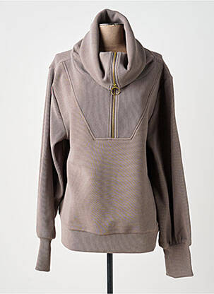 Sweat-shirt stretch manches longues marron VARLEY femme