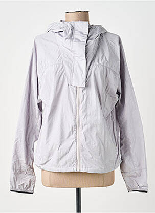 Coupe-vent manches longues a capuche gris VARLEY femme