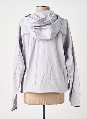 Coupe-vent manches longues a capuche gris VARLEY femme