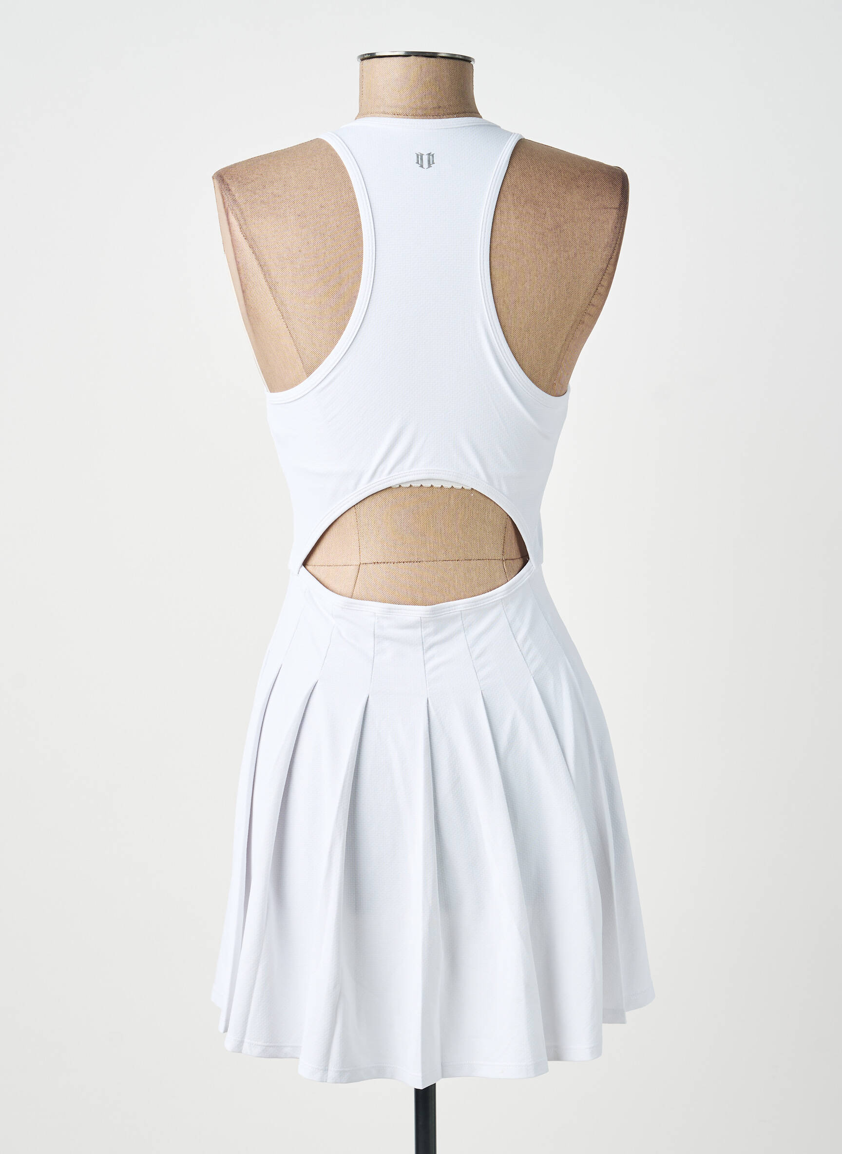 Robe courte sans manche sans manche blanc ELEVEN femme