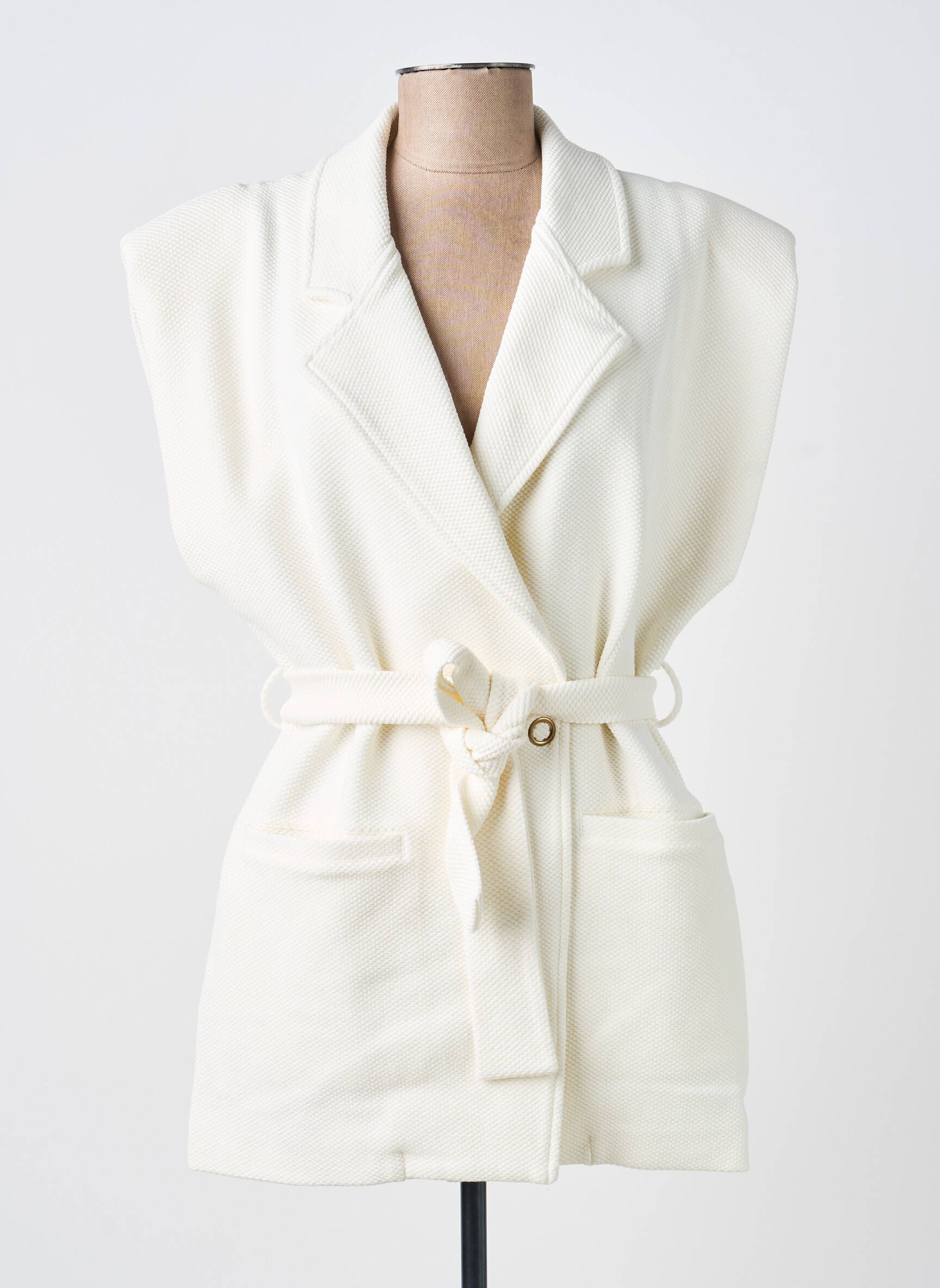 Blazer poches blanc LUNE ACTIVE femme