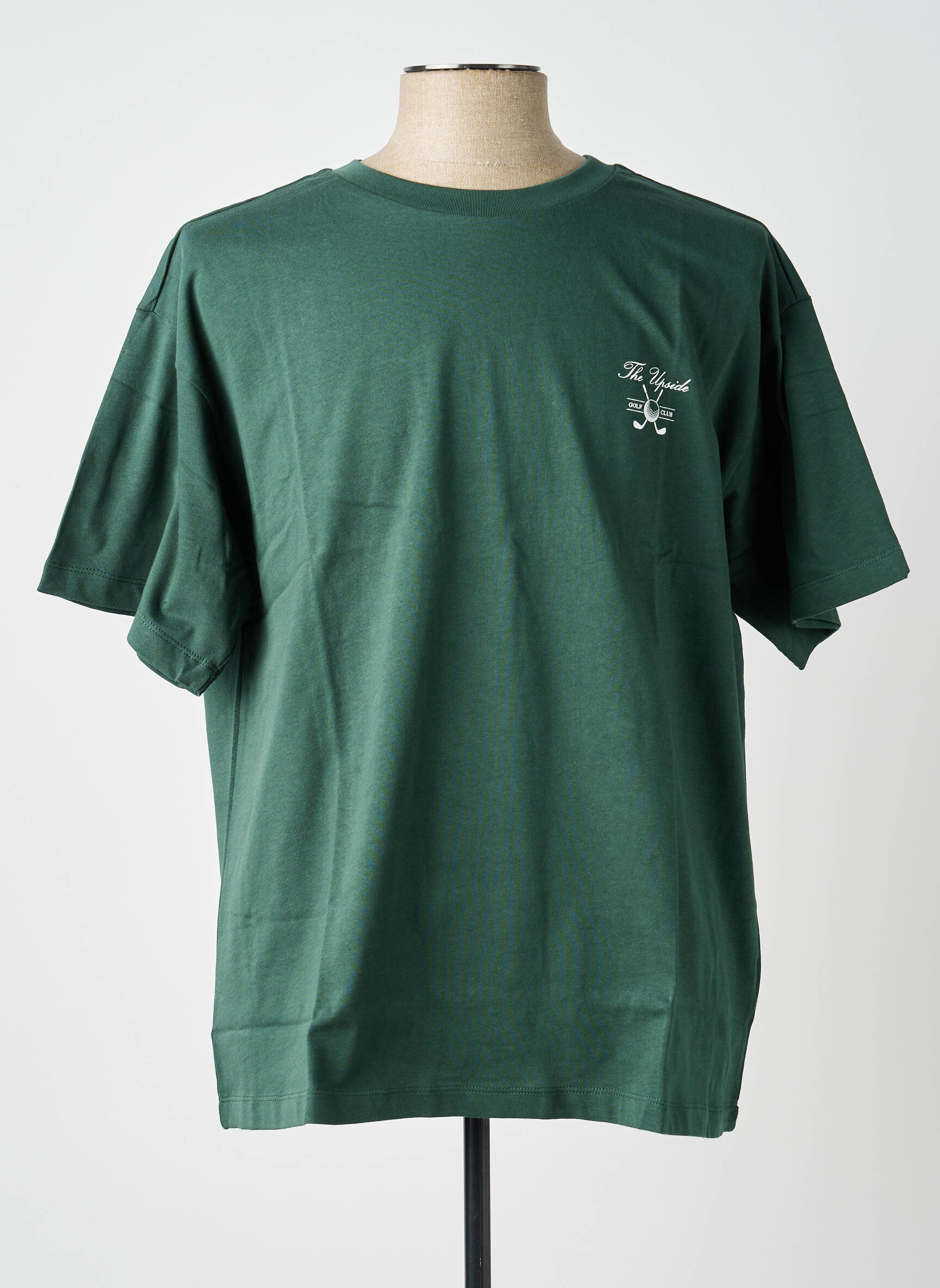 T-shirt bio manches courtes vert THE UPSIDE homme