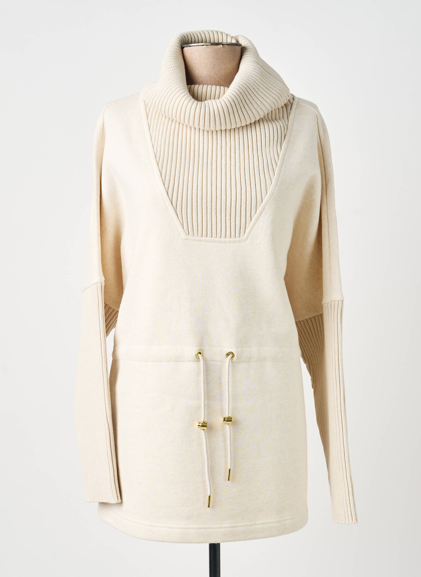 Sweat-shirt stretch manches longues beige VARLEY femme