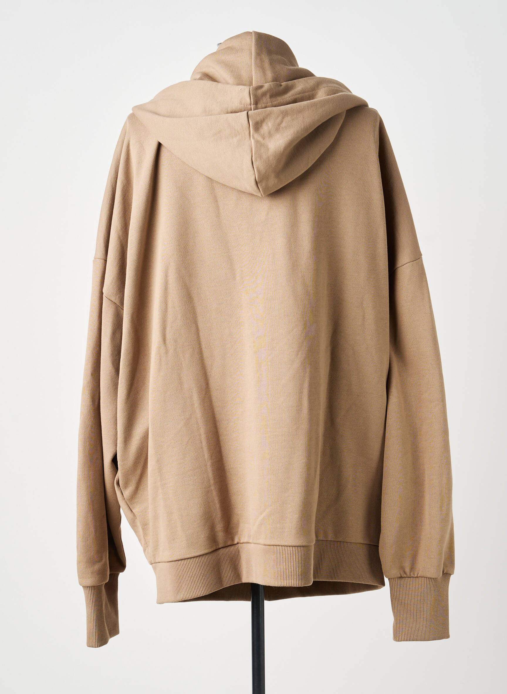 Veste casual col rond marron LUNE ACTIVE femme