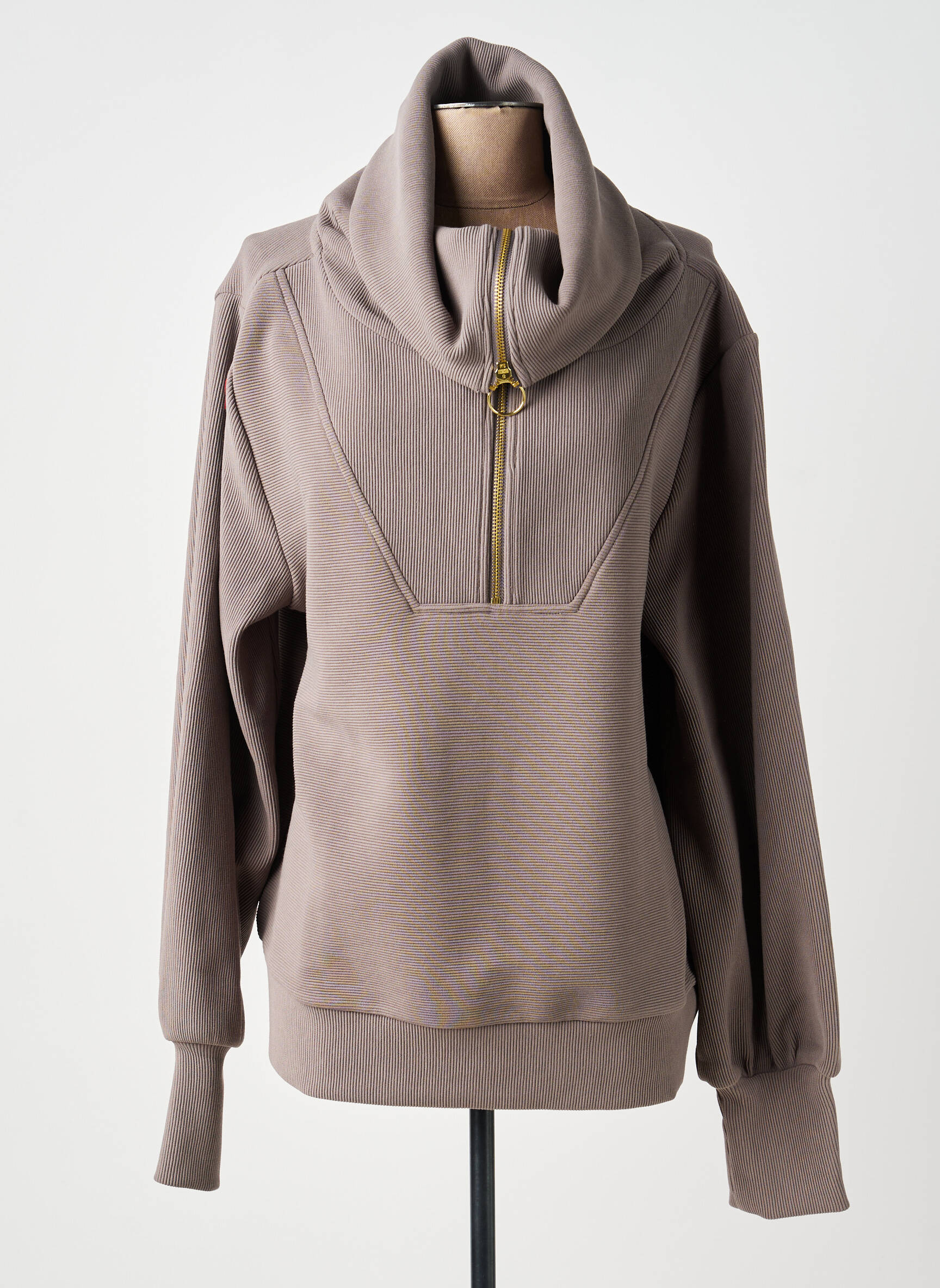 Sweat-shirt stretch manches longues marron VARLEY femme