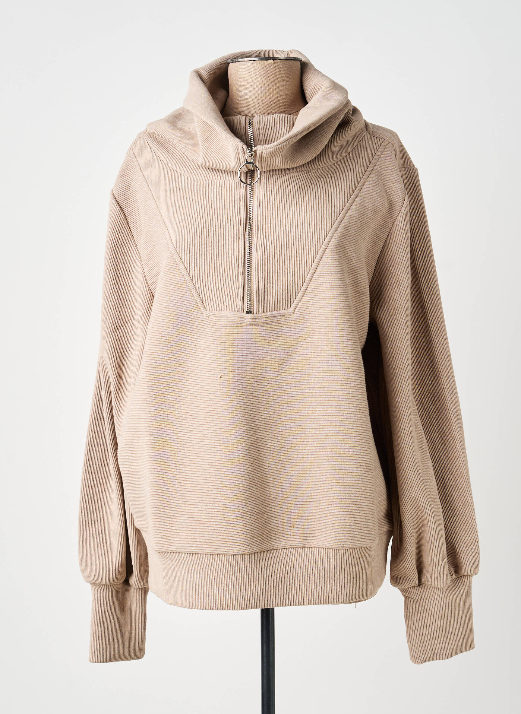 Sweat-shirt stretch manches longues beige VARLEY femme