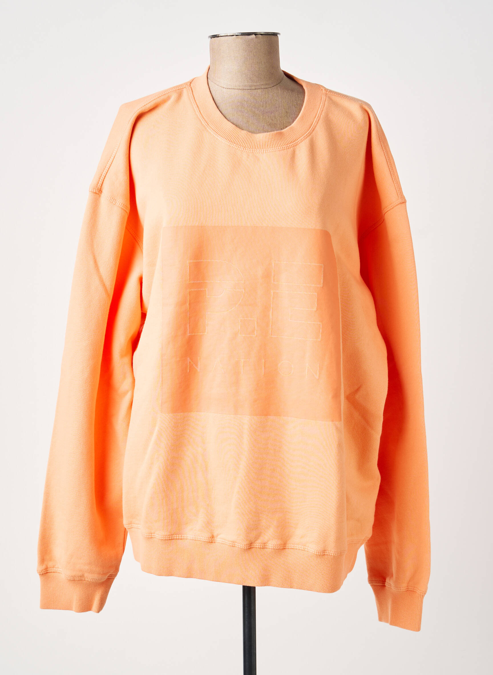 Sweat-shirt stretch manches longues orange P.E NATION femme