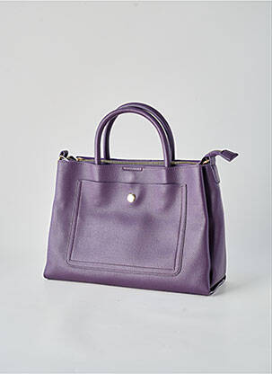 Sac fermeture zippée forme rectangulaire violet FLORA & CO femme