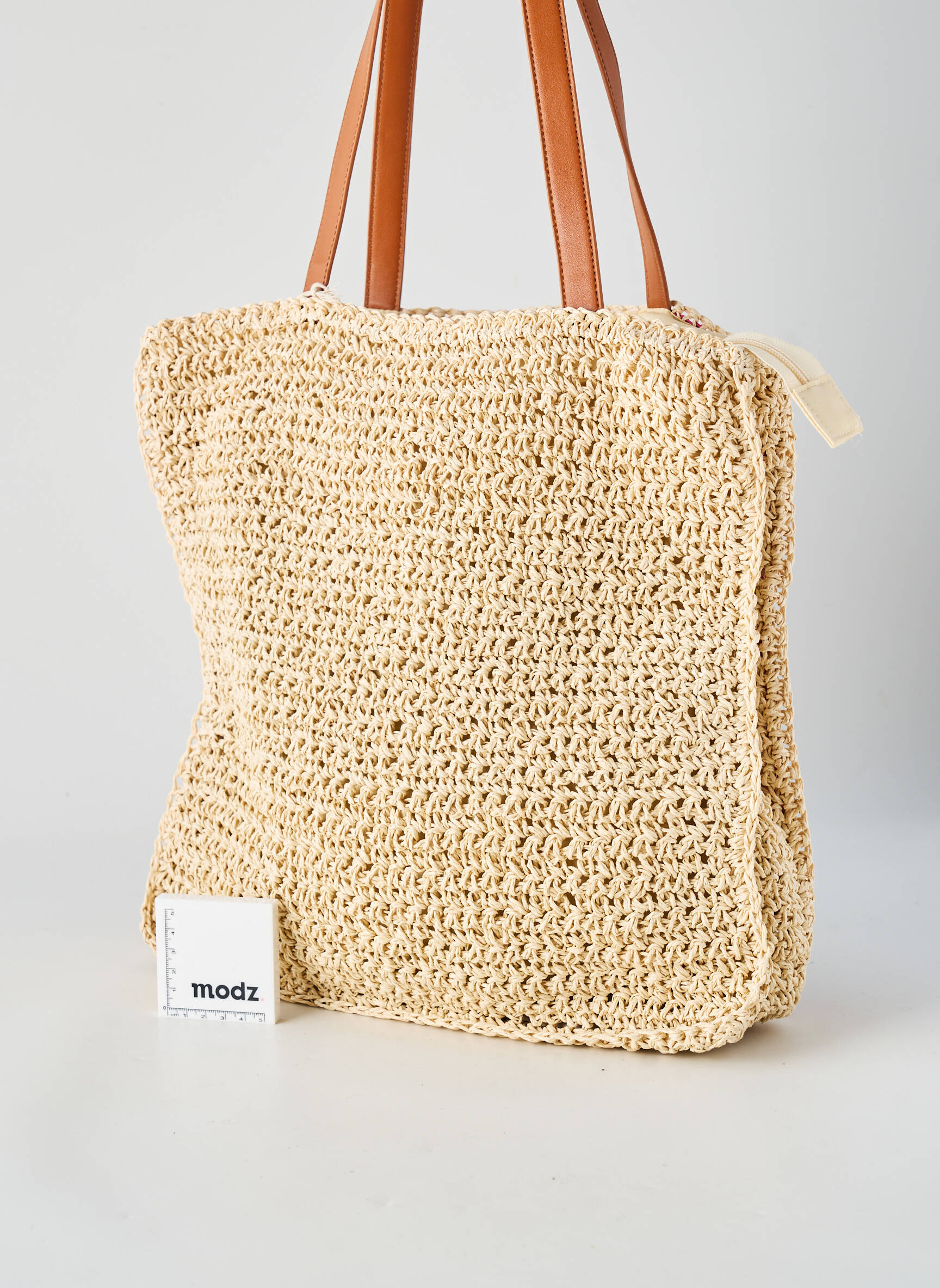 Sac fermeture zippée forme carré rose BESTINI femme