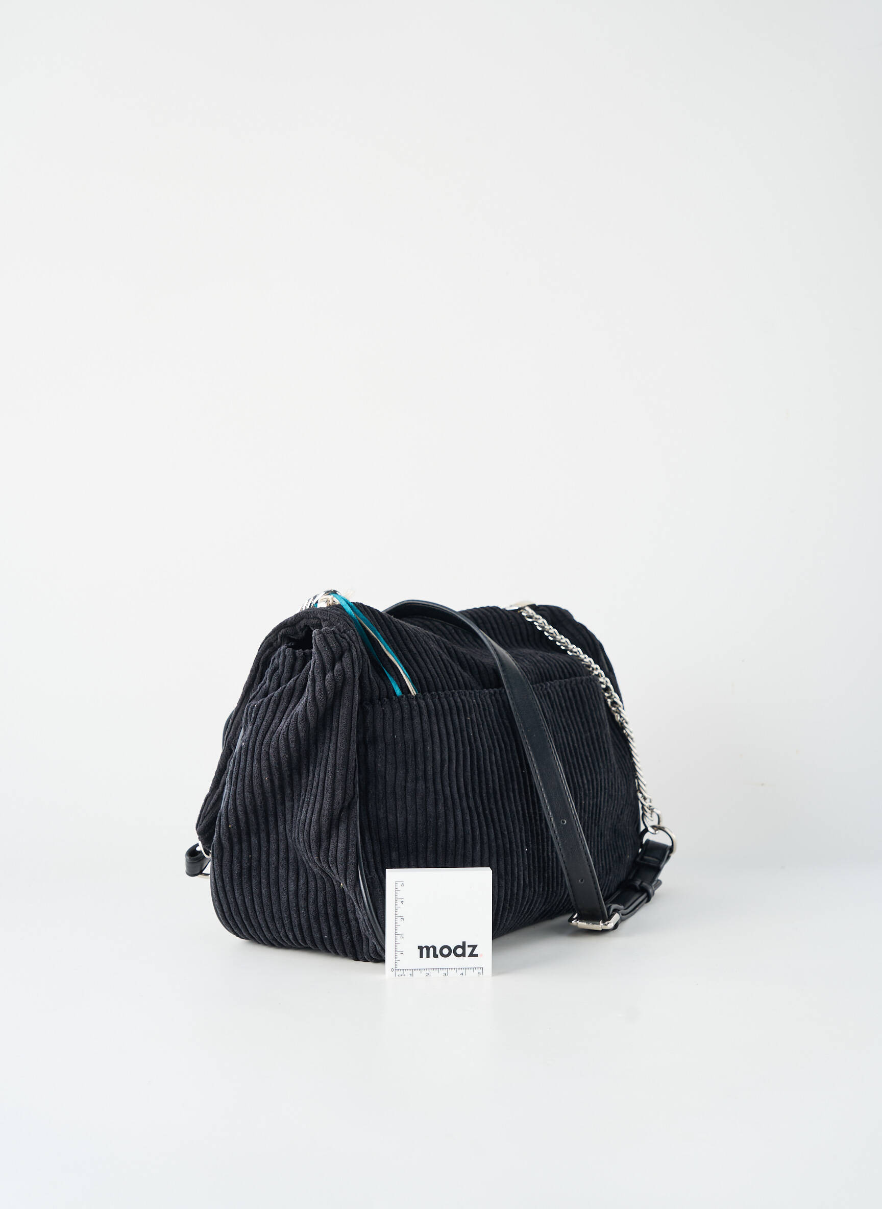 Sac multipoches forme rectangulaire noir BESTINI femme