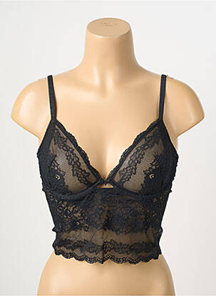 Soutien-gorge tissage dentelle haut soutien-gorge emboitant noir WACOAL femme