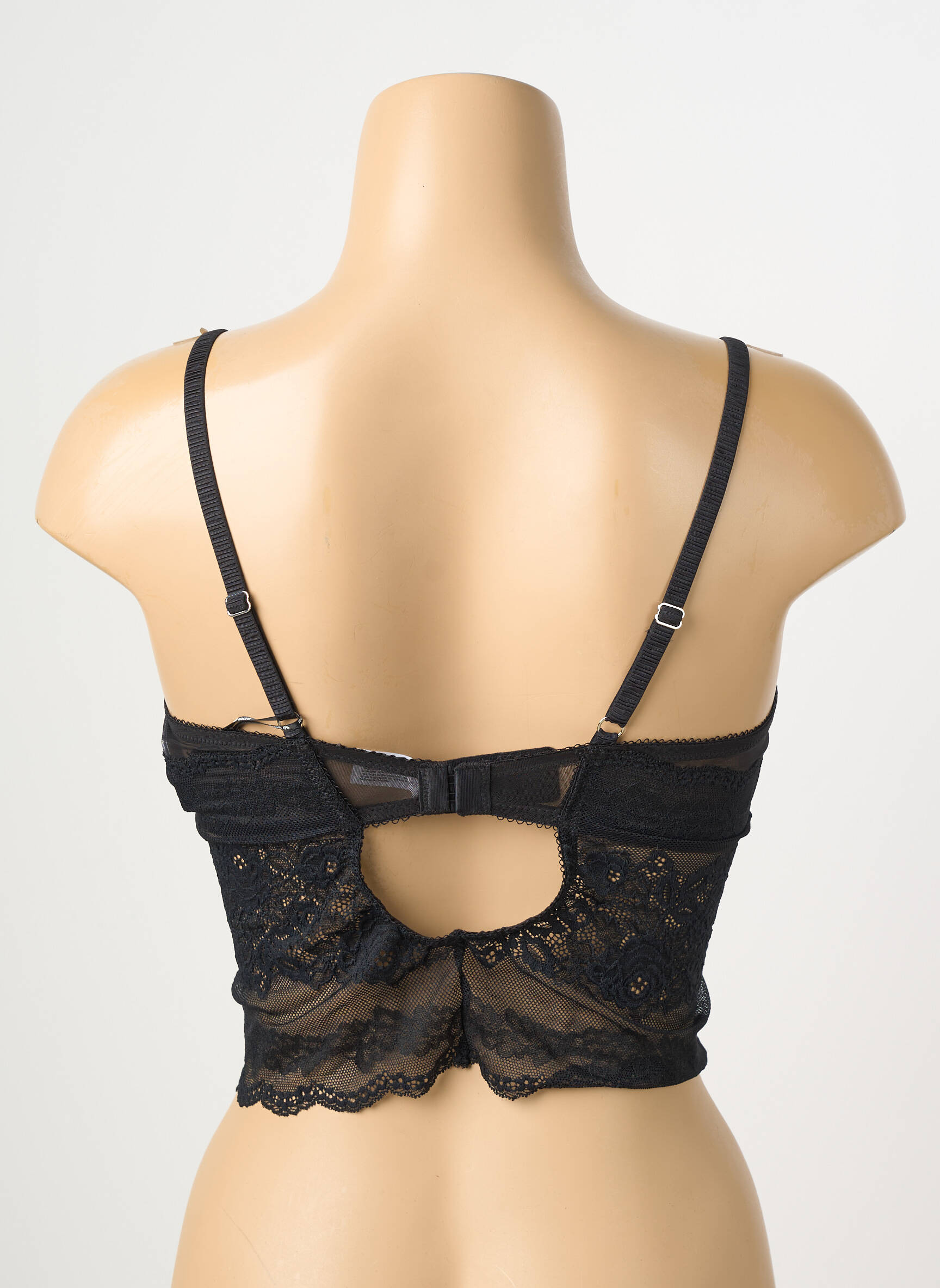 Soutien-gorge tissage dentelle haut soutien-gorge emboitant noir WACOAL femme