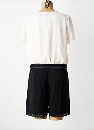 Combishort tissage crêpe manches courtes noir I.CODE (By IKKS) femme