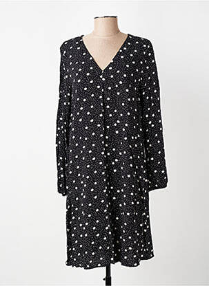 Robe mi-longue manches longues manches longues noir I.CODE (By IKKS) femme