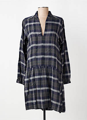 Robe courte manches longues manches longues bleu TINSELS femme