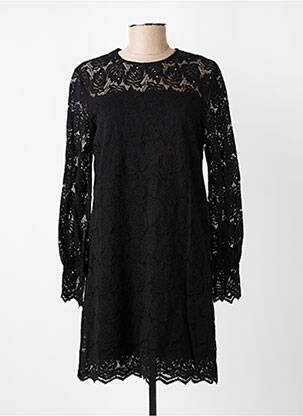 Robe courte manches longues manches longues noir ANDY & LUCY femme