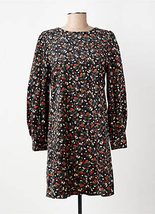 Robe courte manches longues manches longues bleu CERISE BLUE femme