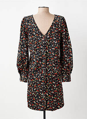 Robe courte manches longues manches longues bleu CERISE BLUE femme